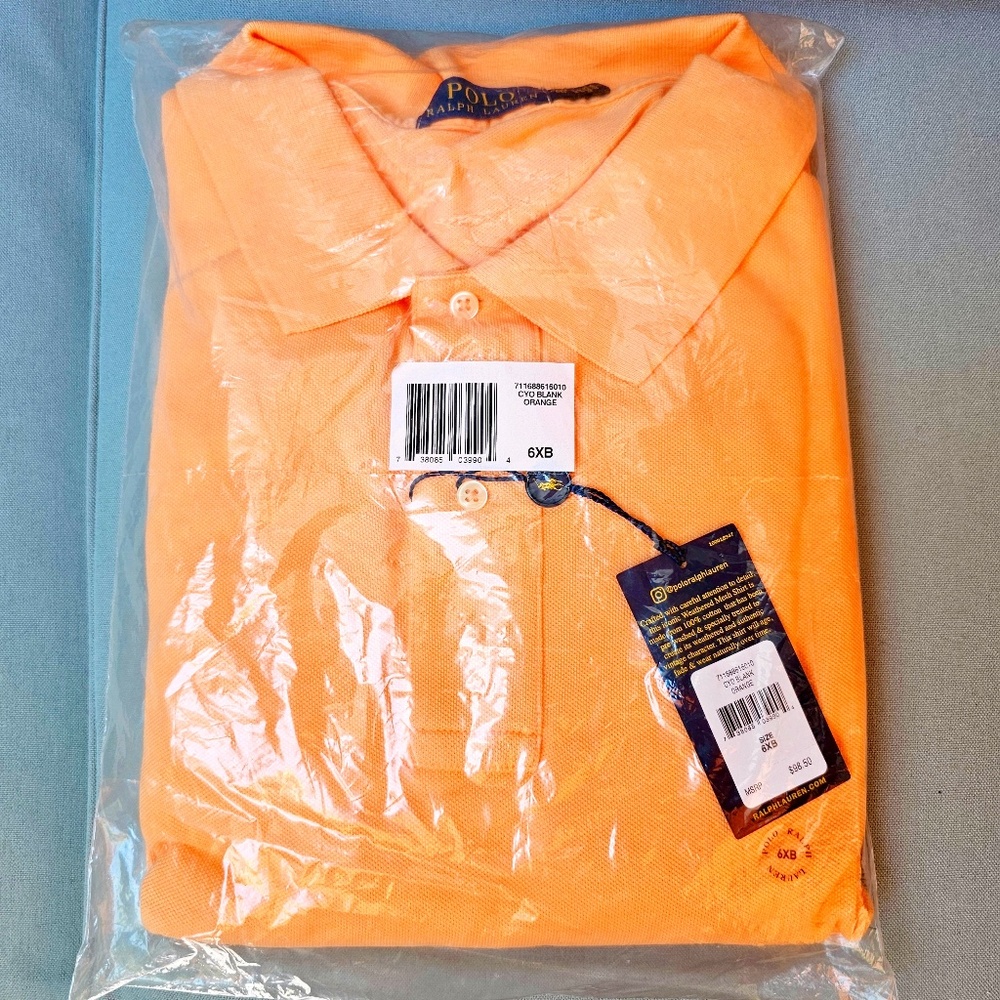 Polo Ralph Lauren Men’s 6XB CYA Polo, Cotton, New w/tags, limited edition color
